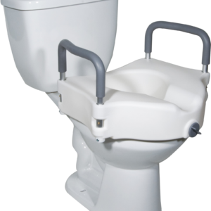 2-in 1 Locking Raised Toilet Seat